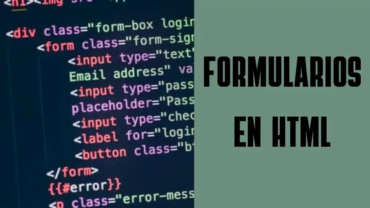 Formularios en HTML.